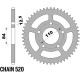 Kit Chaine DID Honda CB 500 Hornet - Couronne