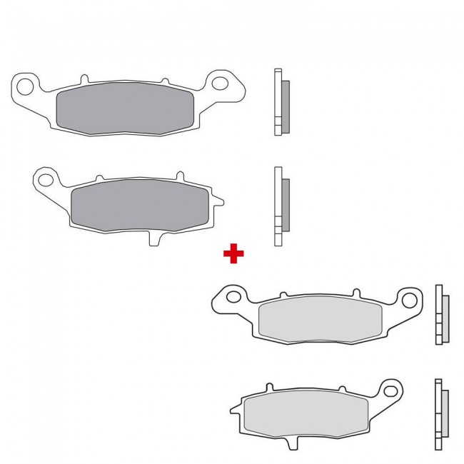 Pack Plaquette Avant Brembo Kawasaki Versys 650