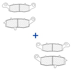 Pack Plaquettes Avant CL Brakes Kawasaki Versys 650