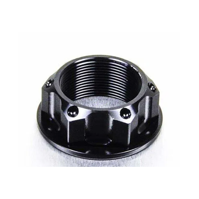 Écrou supérieur de té de fourche en aluminium Noir