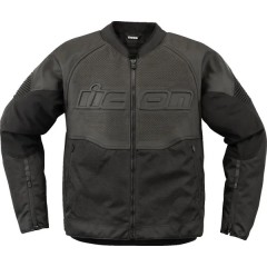 Blouson NOIR en cuir Overlord3 Icon