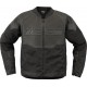 Blouson NOIR en cuir Overlord3 Icon - M