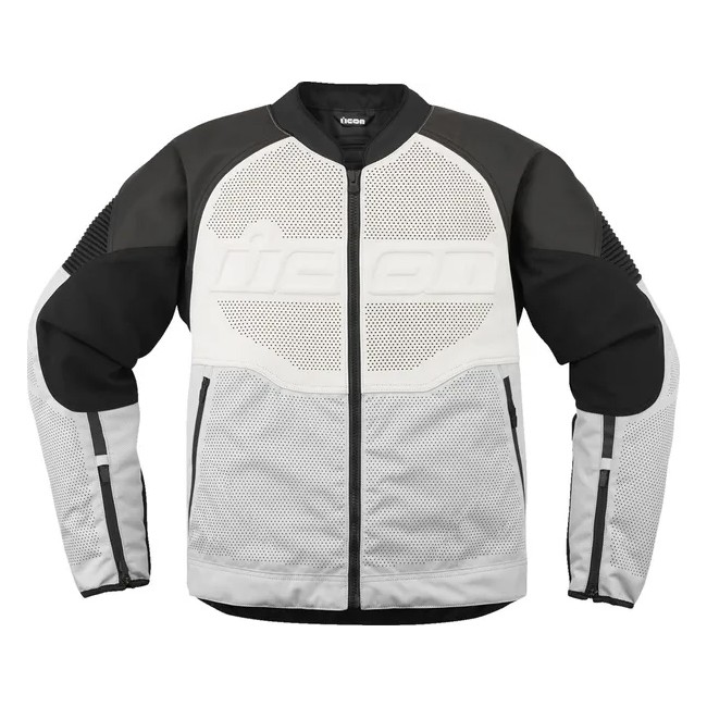 Blouson BLANC en cuir Overlord3 Icon - 3XL