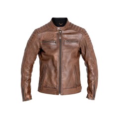 Veste en cuir Dexter MARRON John Doe