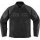 Blouson en cuir Mesh AF ICON NOIR
