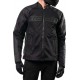 Blouson en cuir Mesh AF ICON NOIR - L