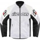 Blouson en cuir Mesh AF ICON BLANC