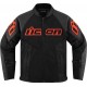 Blouson en cuir Mesh AF ICON ROUGE - 2XL