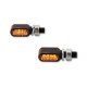 Clignotants LED HIGHSIDER noir/fumé homologué- la paire