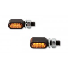 Clignotants LED HIGHSIDER noir/fumé homologué- la paire