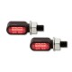 Feux arrière/clignotants LED HIGHSIDER noir/fumé - 3en1