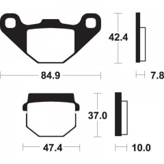 Plaquettes de frein avant Tecnium ME48