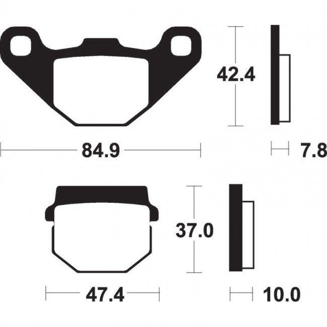 Plaquettes de frein avant Tecnium ME48