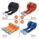 LODD Lot de 10 sangles d'arrimage à boucle