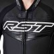 Veste RST Tractech Evo D3O cuir - noir/blanc - L