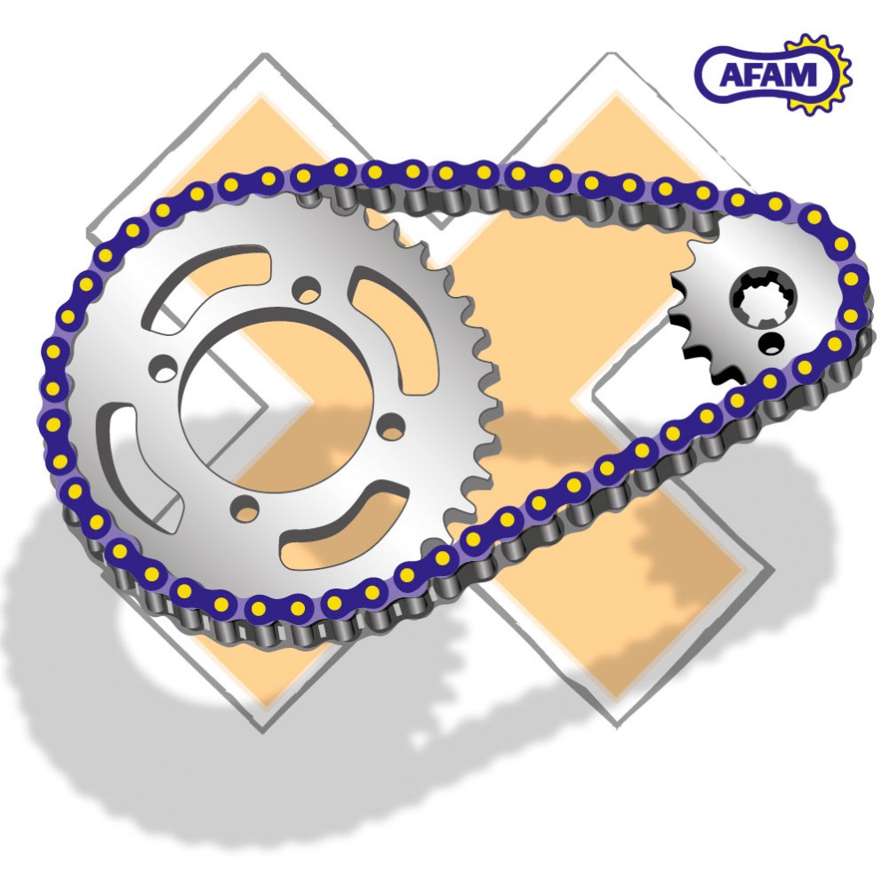 Rive chaine AFAM pour axes creux sur chaine de type 520, 525, 530