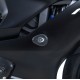 Tampons de protection R&G RACING Aero noir Yamaha YZF-R6 17-19