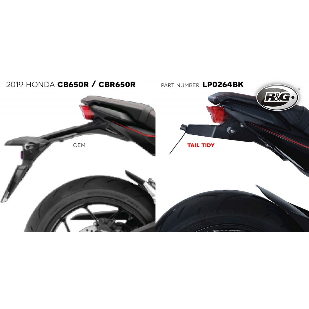 Support Plaque D'immatriculation Arrière Pour Honda CB/CBR 650R Et Hornet 2021-2025 - Montage élégant, Aérodynamique