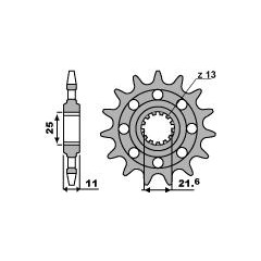 Pignon DID type 2172 - 15 dents