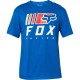 Tee shirt FOX Overkill Bleu