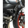 Tampons de protection R&G RACING Aero noir Suzuki GSR600/