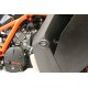 Tampons de protection R&G RACING Aero noir KTM RC8 1190/R/R Track