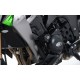 Tampons de protection R&G RACING noir Kawasaki Z1000 10-19