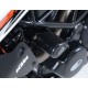 Tampons de protection R&G RACING Aero noir MV Agusta